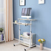 Height Adjustable Computer Desk Standing Laptop Table Movable Home Study Desk