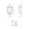 Half Lantern Wall Light with Photocell - White Outdoor Outside Fitting by ASD