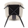 Mondeer Dining Chairs Set 2/4/6 Fabric Upholstered Seat Metal Legs Dining Room