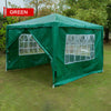 Gazebo 3 sided windows Party Tent Marquee Waterproof Outdoor Wedding Canopy 3X3M