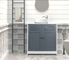 Bathroom Under Sink Basin Cabinet Storage Unit Cupboard with Shelving Furniture