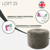 Round Bean Bag Foot Rest Stool Pouffe Living Room Beanbag Ottoman Footstools