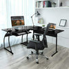 L-Shaped Computer Desk Corner Gaming Desk Home Office Table Study Workstation UK