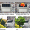 6PCS Solar Powered LED Light Garden Wall Motion Sensor Lamp Outdoor Fence Door