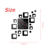 DIY Wall Clock 3D Crystal Mirror Living Room Sticker Watch Home Modern / j