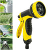 New Multi Pattern Garden Hose Pipe Spray Gun Head Soft Grip Handle Water Sprayer