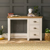 Cheshire Cream Painted 3 Drawer Pedestal Dressing Table - Vanity Table - WW12