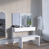 Azure Dressing Table Vanity Desk White High-gloss + mirror