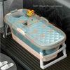 Folding Bathtub Adult Kid Portable Spa Sauna Bath Bucket Soaking Water Tub