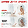 Round LED Bathroom Mirror Demister Pad Touch Sensor Magnifying With Plug 600mm