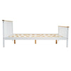 Solid Wooden Pine 4FT6 Double Bed Frame White Slatted Bedframe Bedroom Furniture