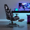 Ergonomic Gaming Chair Massage Office Computer Seat 2D Armrest Recliner Black