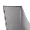 2/4/6 Modern Slope Dining Chairs Velvet Seat Metal Legs Home Kichen Chair Set UK