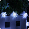 2M 120Led Snwoflakes Battery Powered Snowflake Fairy String Light Flower Vase UK