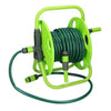 15m Complete Garden Hose Pipe Reel Set Reinforced Tough Outdoor Hosepipe Green