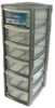 NEW PLASTIC STORAGE TOWER 3 4 5 6 TIER DRAWER OFFICE DESKTOP GARAGE MINI SMALL