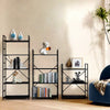 3-4-5 Tiers Storage Shelving Unit Bookcase Bookshelf Wood Metal Rack Organizer