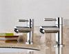 Modern Bathroom Basin Taps Hot & Cold Pair Twin Chrome Single Handle Solid Brass