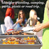 Barbecue Folding BBQ Charcoal Grill Stainless Steel Outdoor Patio Garden Picinic