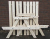 Wooden Picnic Table Bench Pub Garden Outdoor