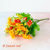36 Heads Artificial Silk Flowers Bunch Wedding Home Grave Outdoor Bouquet UK