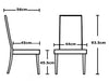 2 x Faux Leather Dining Chairs With Solid Wooden Legs home & restaurants