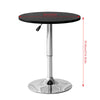 Round/Square Bar Table Adjustable Height Rotating Tabletop Breakfast Dining Room