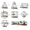 Hexagon Metal Wire Wall Shelf Loft Room Decro Display Floating Storage Shelf UK