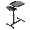Wheeled Adjustable Portable Laptop Table Stand Breakfast Sofa Bed Notebook Desk