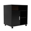 Wood Printer Stand Side Table Cabinet Office File Organizer Shelf Mobile Storage