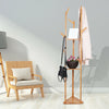 Modern Nature Bamboo Coat Clothes Handbag Tree Rack Branch Hanger+10 Thick Hooks