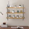 Industrial Wire Style Floating Shelves Adjustable Rustic Wall Shelf Room Display