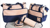 Large Multi-function 5pcs Baby Nappy Diaper Mummy Hospital Changing Bag Handbag