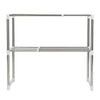 2 Tier Adjustable Expanding Microwave Rack Kitchen Storage Shelf Unit Organiser