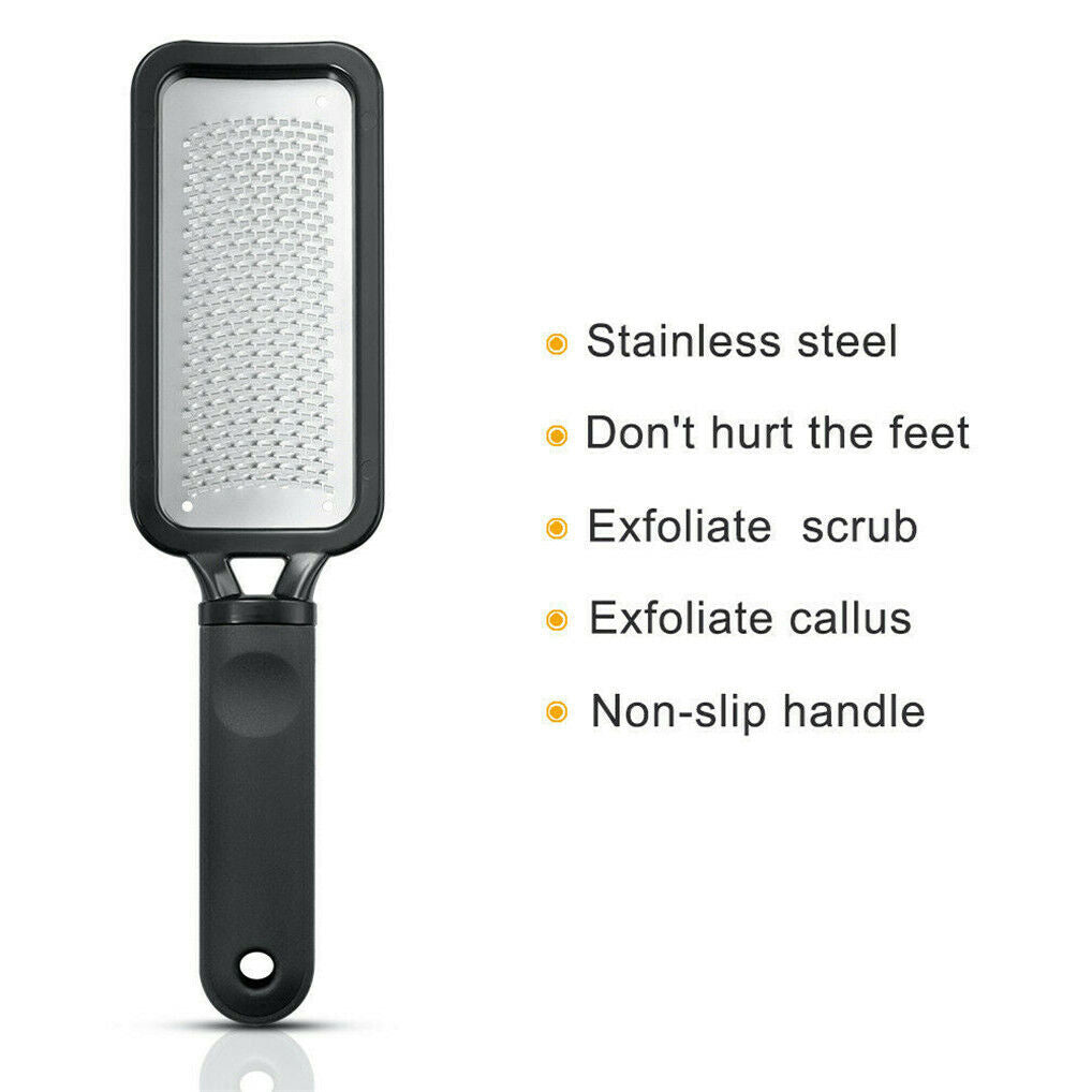 Foot File Hard Dead Skin Callus Remover Rasp Scraper Dead Skin Scrubber  Black