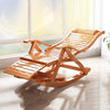Extra Large Rocking Chair Sun Lounger Recliner Indoor & Outdoor w/Padded Cushion