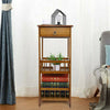 Large Bamboo Side Table Bedside Table Books Telephone Coffee Table Plant Stand