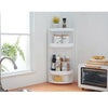 Rotatable Corner Shower Caddy Rack Storage Cabinet Soap Shelf Bathroom Organiser