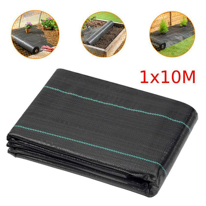 1m x 10m 100g Weed Control Ground Cover Membrane Landscape Fabric Heavy Duty UK