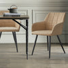 2 Pcs Dining Chairs Armchair PU / Velvet Kitchen Dining Room Restaurant Office