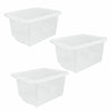 Wham Plastic Storage Shelf Box Stackable Containers Clear With Secure Clip Lid