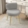 Modern Dressing Table Chair Soft Padded Seat Metal Leg Piano Makeup Vanity Stool