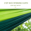Garden Camping Cotton Fabric Hammock Lightweight Hang Bed Outdoor Travel Nylon (Green)