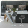 2PCS/set Bar Stools Leather Chairs Breakfast Chairs Swivel Gas Lift Kitchen Seat