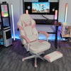 Pink Racing Gaming Chair Massage Ergonomic Computer Desk Recliner with Footrest
