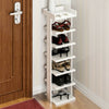 4/5/7 Tier Vertical Shoe Rack Storage Cabinet Home Organiser Footwear Wood Shelf