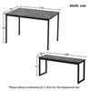 3Pcs Modern Dining Table and Chairs Set Table 2 Bench Seats Compact Kitchen Home
