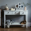 Windsor Console Table 1 2 3 Drawer Hallway Shelf Storage Furniture Unit White