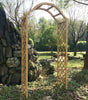 Garden Arch Wooden Pergola Feature Trellis Rose Archway Natural Tan Wood Timber
