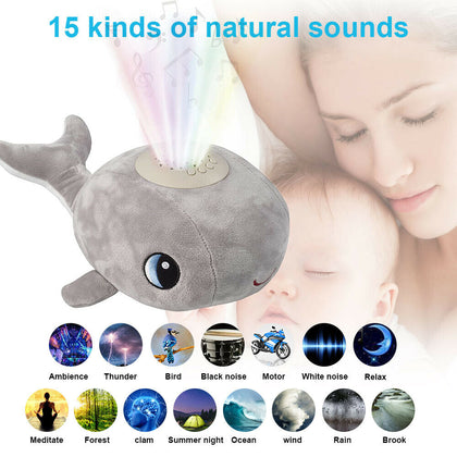 Baby Soft Plush Toy Star Projector LED Starry Sky Night Light Lamp Kid Xmas Gift